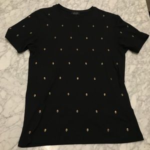 Zara Man Skull T-shirt Sz M